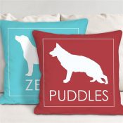 Personalized Dog Breed Throw Pillow-Personalized Gifts
