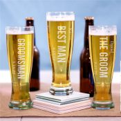 Bridal Party Pilsner Glass
