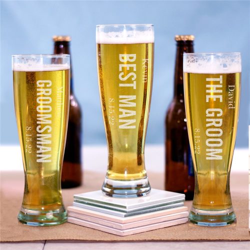 Bridal Party Pilsner Glass