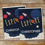 Personalized Explore Space Folder Set