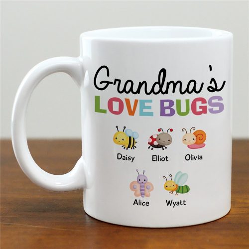 Personalized Grandma's Love Bugs Mug