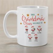 Personalized This Grandma Claus Belongs To Coffee Mug