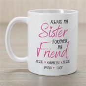 Personalized Always My Sister Forever My Friend Coffee Mug