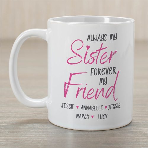 Personalized Always My Sister Forever My Friend Coffee Mug