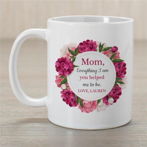 Personalized Mom Everything I am You Helped Me To Be Coffee Mug