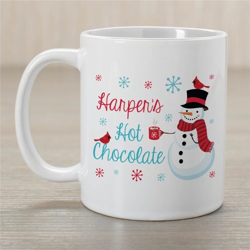 Personalized Snowman Hot Chocolate Mug