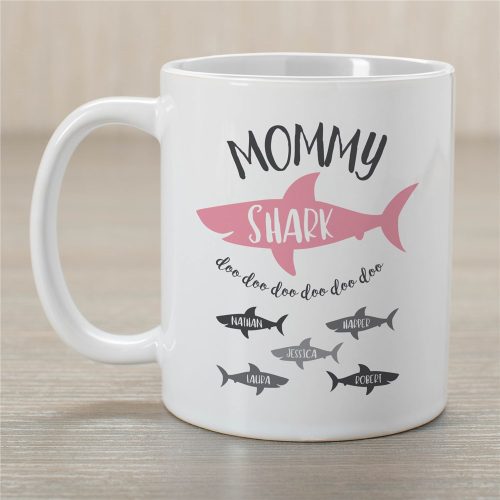 Personalized Mommy Shark Coffee Mug