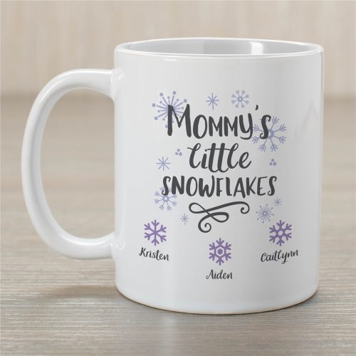 Personalized Mommy's Little Snowflakes Mug