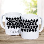 Personalized Geometric Decorative Tile Coffee Mug