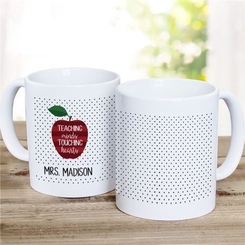 Personalized Teaching Minds Touching Hearts Mug