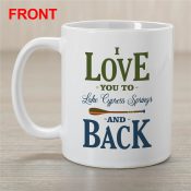 Personalized I Love You To The Lake & Back Mug