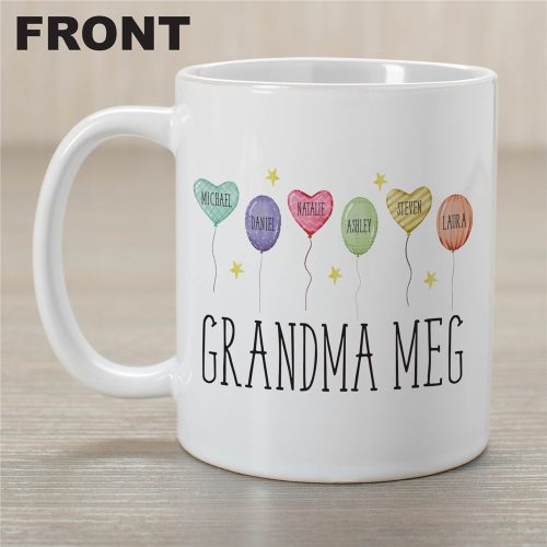 Personalized Grandma Balloons Coffee Mug