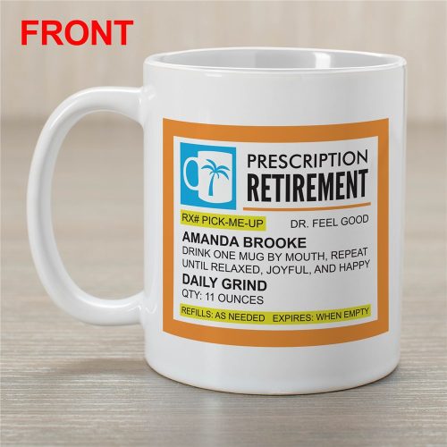 Personalized Prescription Retirement Coffee Mug