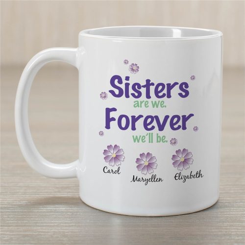 Sisters Forever Personalized Coffee Mug