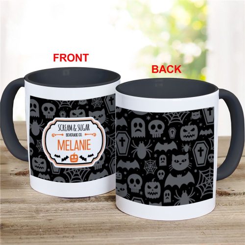 Personalized Scream and Sugar Coffee Mug
