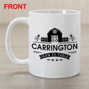 Personalized Farm to Table Coffee Mug