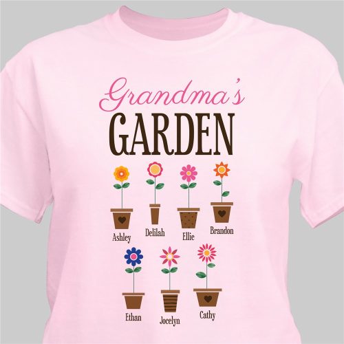 Personalized Grandma's Garden T-Shirt