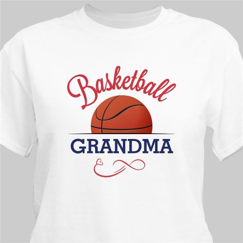 Personalized Sports Grandma White T-Shirt