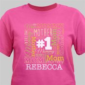 Personalized #1 Mother T-Shirt