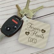 Personalized Forever In Our Hearts Key Chain