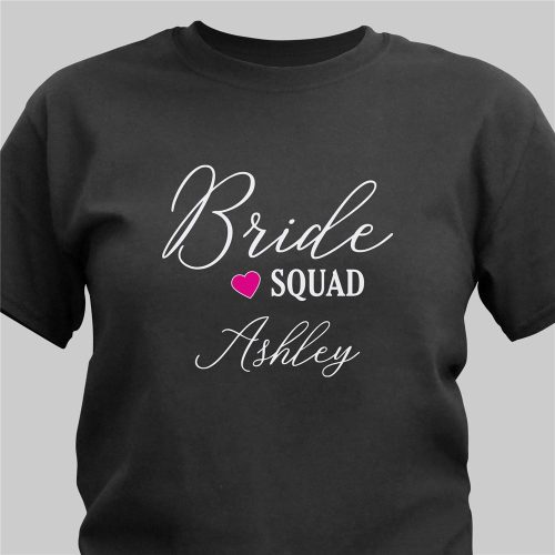 Personalized Bride Squad T-Shirt