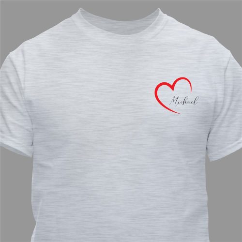 Personalized Heart Name T-Shirt