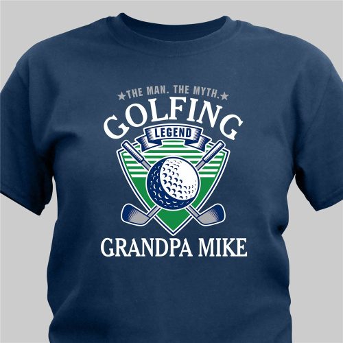 Personalized Man Myth Golfing Legend T-Shirt