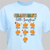 Personalized Grandma's Little Pumpkins T-Shirt