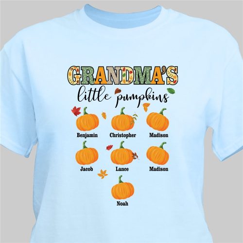 Personalized Grandma's Little Pumpkins T-Shirt