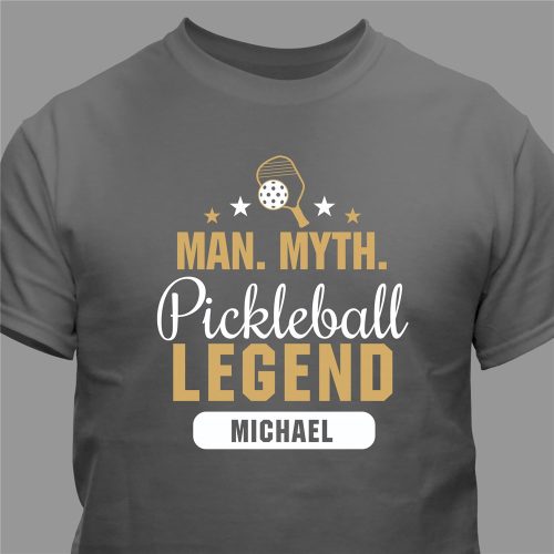 Personalized Man Myth Pickleball Legend T-Shirt