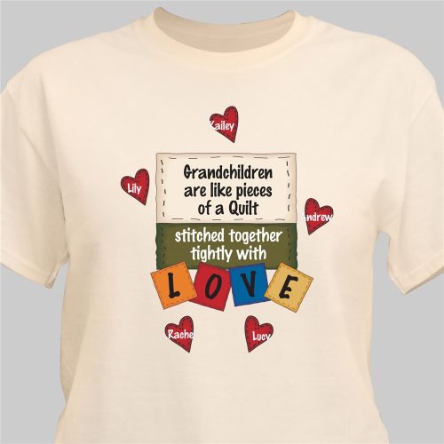 quilted hearts T-shirt