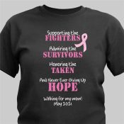 Fighting the Cause Breast Cancer Awareness T-shirt