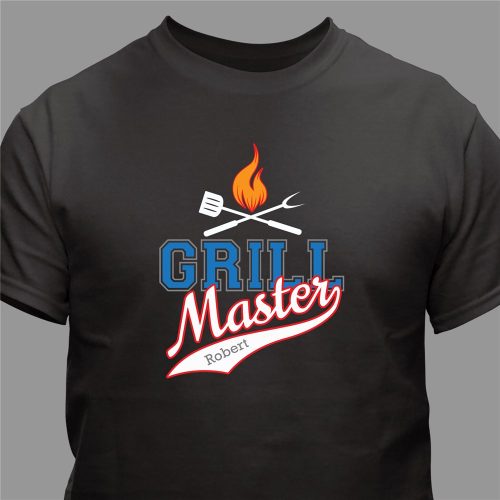 Personalized Grill Master T-Shirt