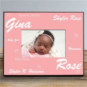 New Baby Girl Printed Frame
