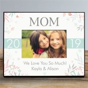 Personalized Floral Frame Sublimated Frame