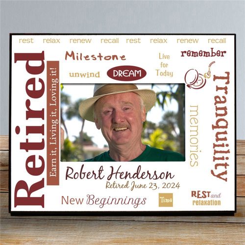 Retirement Personalized Printed Frame - Rest and Relaxation