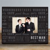 Personalized Groomsmen Printed Frame