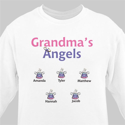 Personalized Grandma's Little Angels Sweatshirt