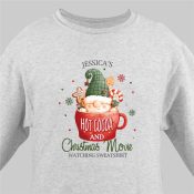 Personalized Cocoa Mug Gnome Sweatshirt