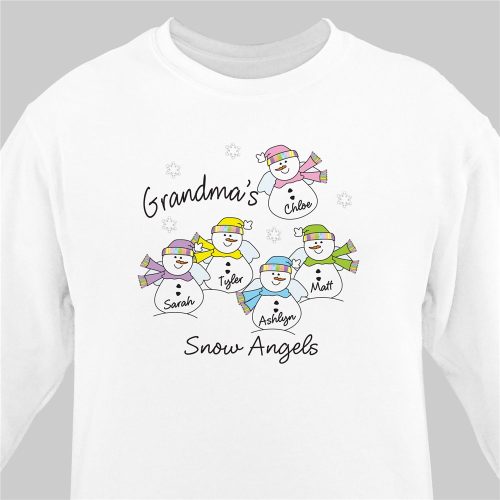 Personalized Snow Angels Sweatshirt