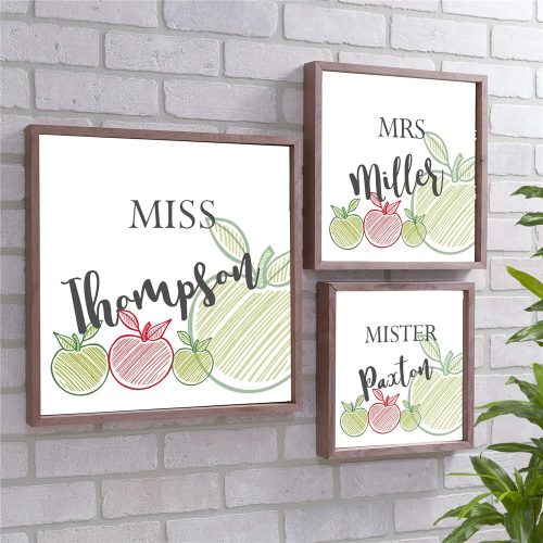 Personalized Teacher Wood Pallet Wall Decor