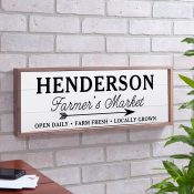 Farmers Market Arrow Framed Wall Decor