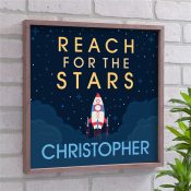 Personalized Reach For The Stars Wall Decor
