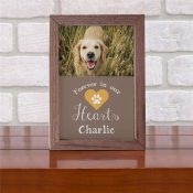 Forever In Our Hearts Whimsical Photo Upload Table Top Sign