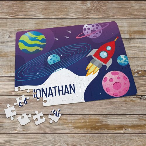Personalized Outer Space with Rocket Puzzle
