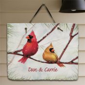 Personalized Cardinals Slate Plaque