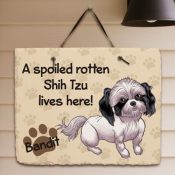 Shih Tzu Slate Plaque