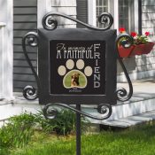 Personalized Faithful Friend Memorial Garden Stake