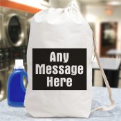Any Message Here Laundry Bag