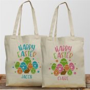 Personalized Happy Easter Tote Bag